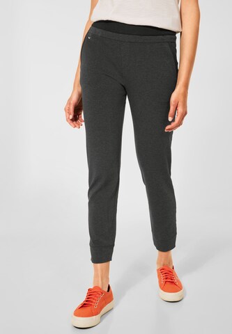 STREET ONE Tapered Pants in Grey: front