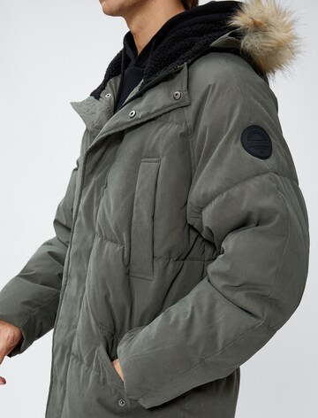 Koton Between-Seasons Coat in Green