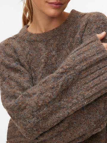 VERO MODA Sveter 'VMINGRID' - Hnedá