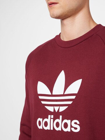 ADIDAS ORIGINALS Sweatshirt 'Adicolor Classics Trefoil' i röd