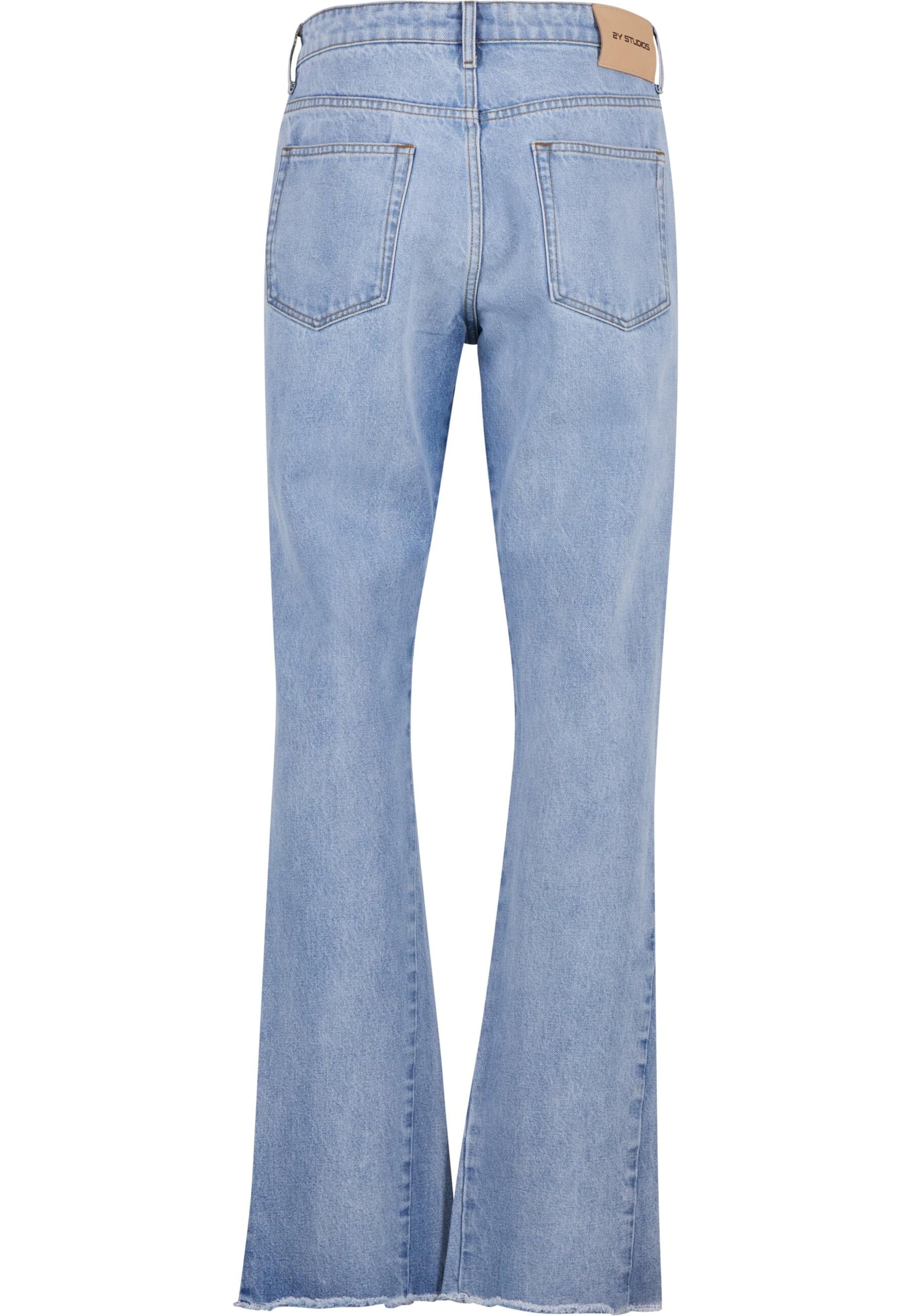 zils 2Y Studios Plati gali Džinsi 'Milu'