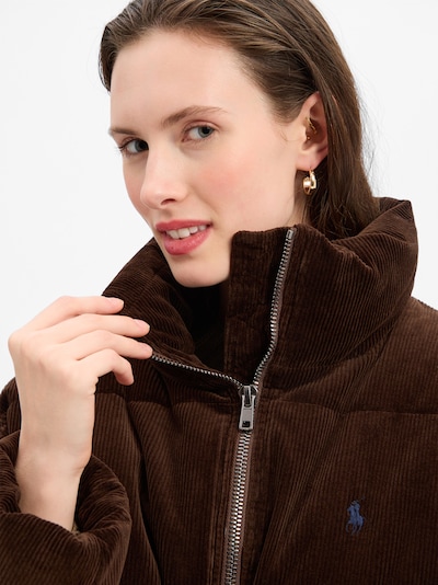 Polo Ralph Lauren Veste d’hiver ' ' en chocolat, Vue avec produit