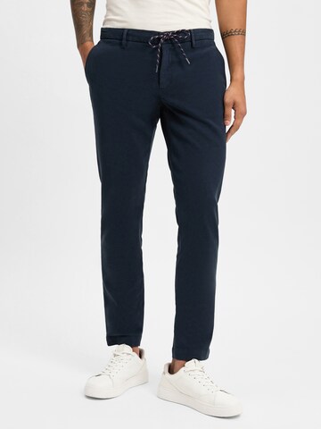 Alberto Pleat-Front Pants 'Jump' in Blue: front