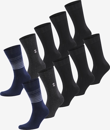 Chaussettes ' Business ' Phil & Co. Berlin en bleu : devant