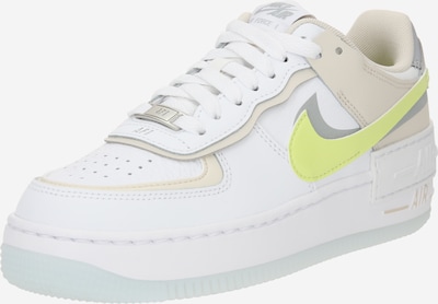 Nike Sportswear Platform trainers 'Air Force 1 Shadow' in Kitt / Yellow / Grey / White, Item view