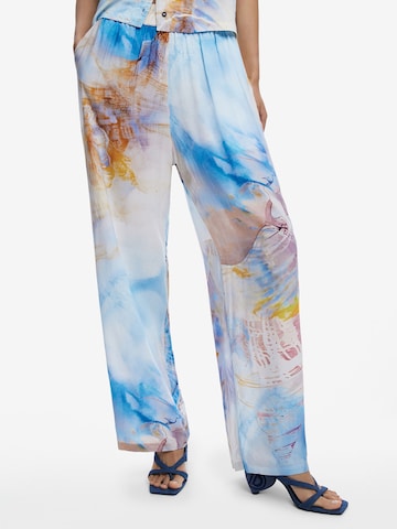 Desigual Loose fit Trousers in Blue: front