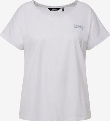 T-shirt Ulla Popken en blanc : devant