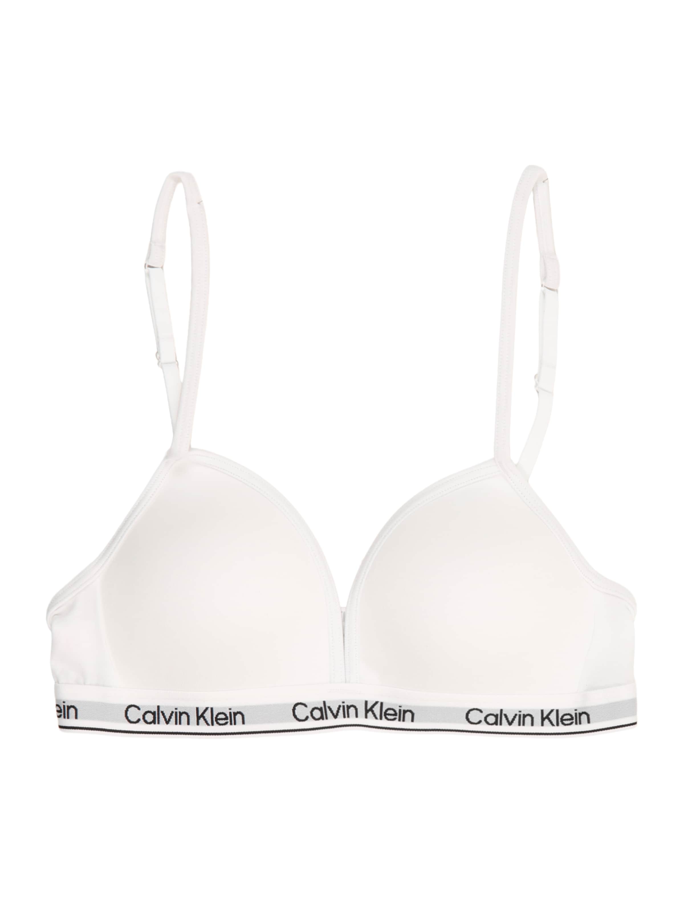 Calvin Klein Underwear Triangel BH in Wit: voorkant