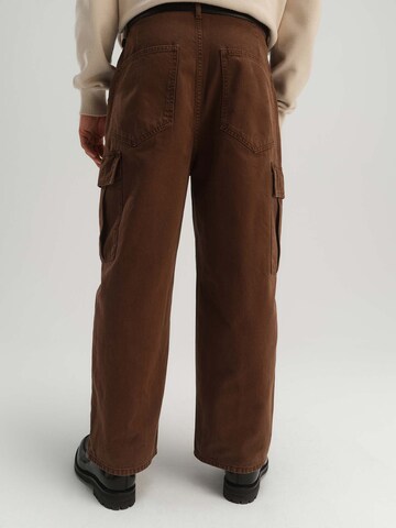 TRAPP Wide leg Bandplooibroek in Bruin