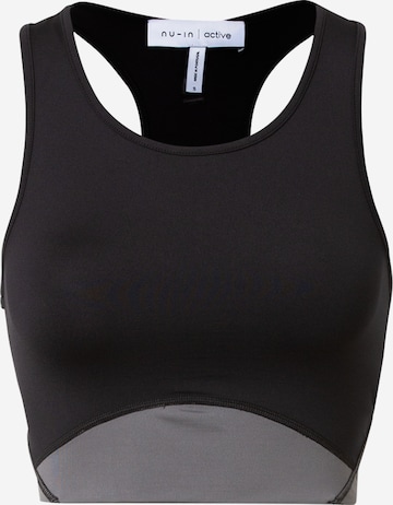 NU-IN Sports Top in Grey: front