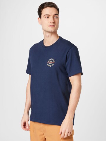 T-Shirt 'OATH' Brixton en bleu : devant