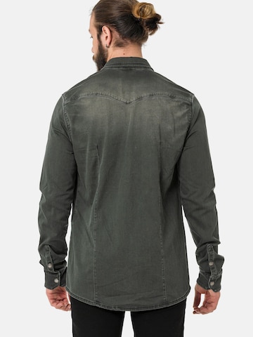 CIPO & BAXX Slim fit Overhemd 'CH189' in Groen