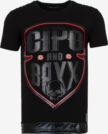 CIPO & BAXX Shirt in Zwart: voorkant