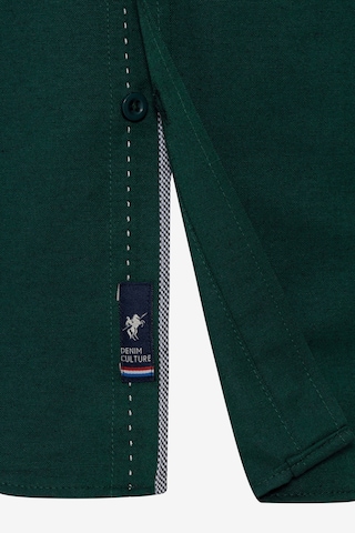 DENIM CULTURE Regular fit Overhemd 'Aubrey' in Groen