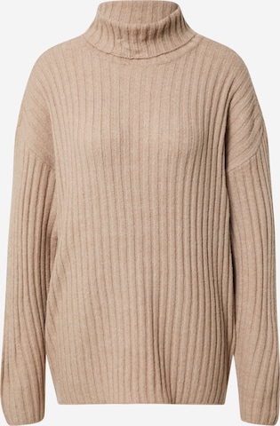 Stitch and Soul Pullover in Beige: front