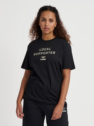 T-Shirt 'HIVE' Hummel en noir : devant