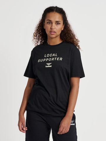T-Shirt 'HIVE' Hummel en noir : devant