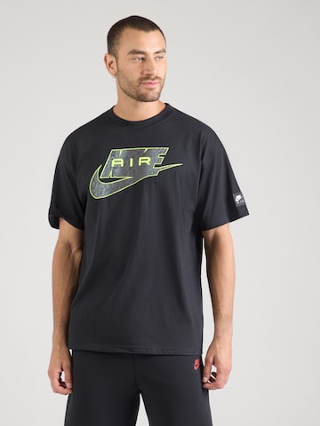 Nike Sportswear Koszulka 'AIR' w kolorze czarny: przód