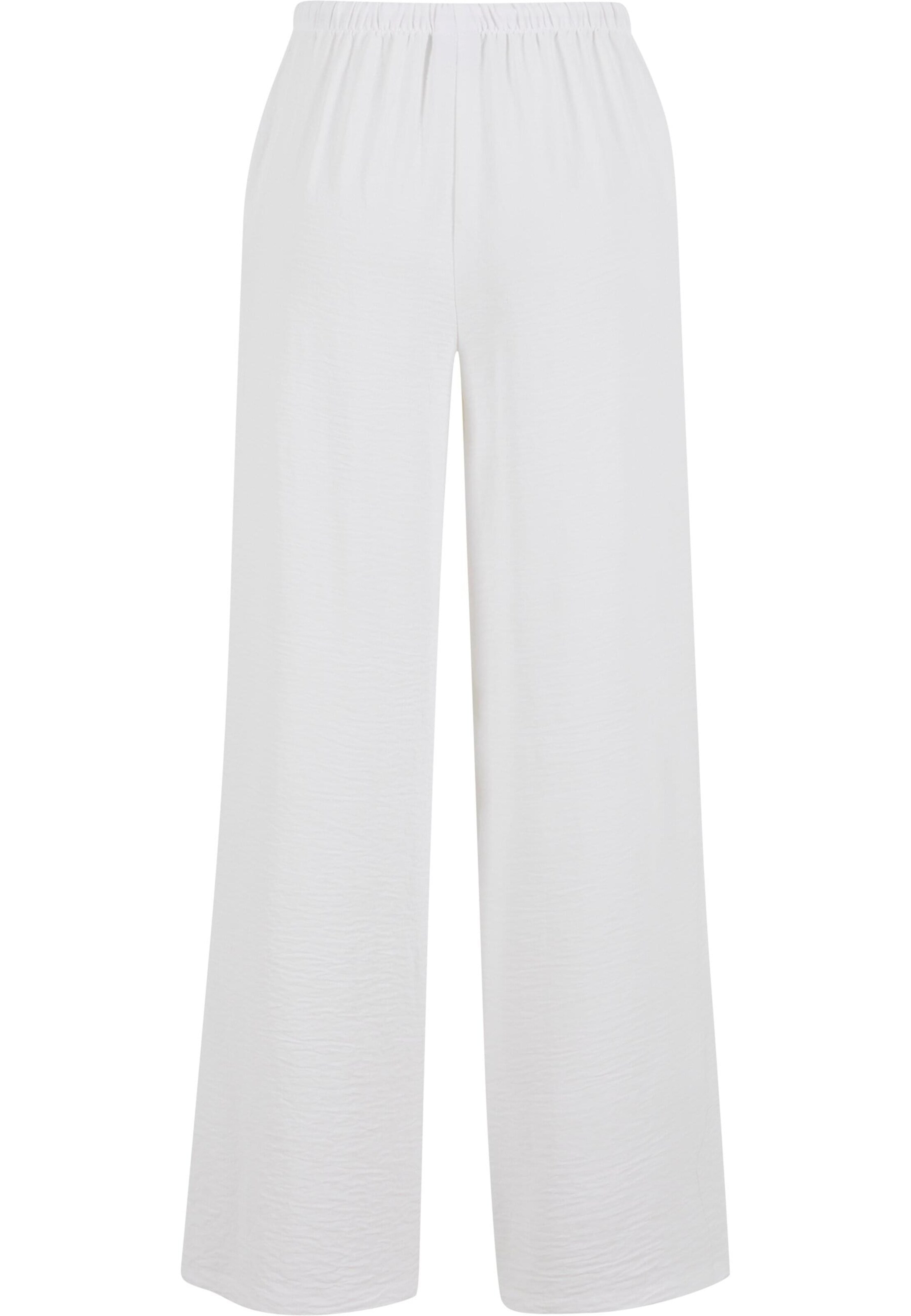Wide leg Pantaloni di Urban Classics in bianco