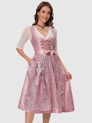 Yesfashion Dirndl w kolorze różowy