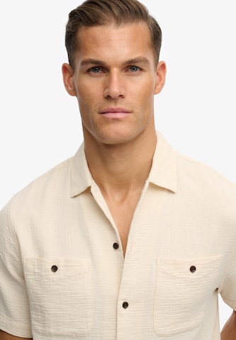Superdry & Co Comfort fit Overhemd in Beige