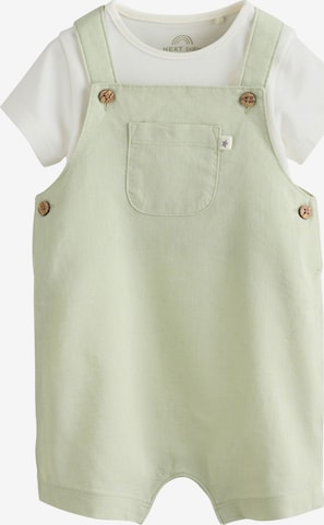 Pantaloni con pettorina di Next in verde: frontale