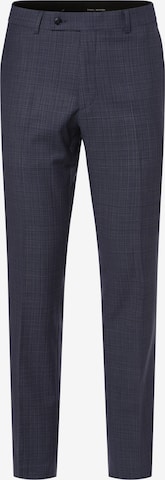 HECHTER PARIS Regular Pleated Pants in Blue: front