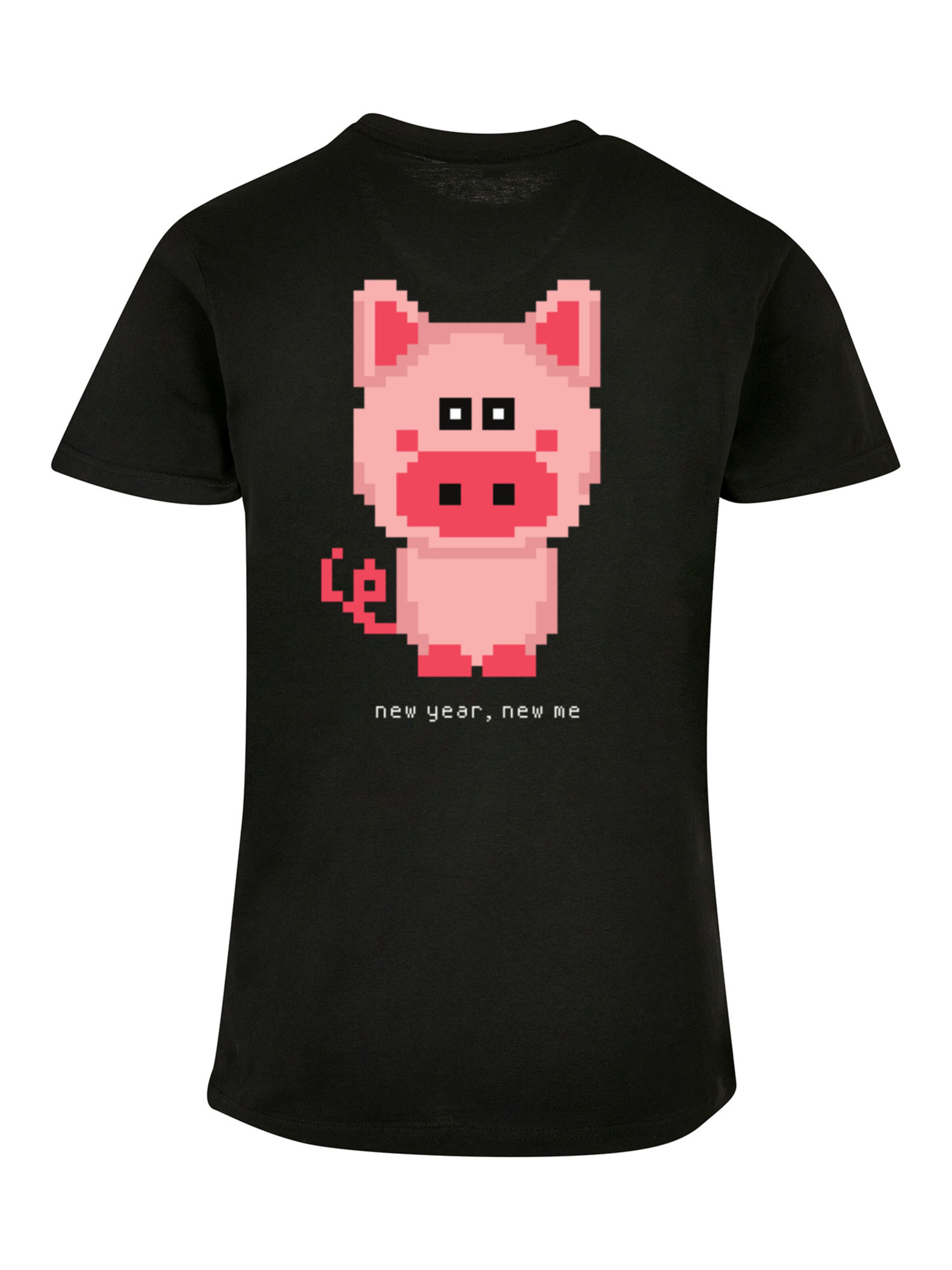 F4NT4STIC Shirt 'Happy People Only Good Vibes' in Black