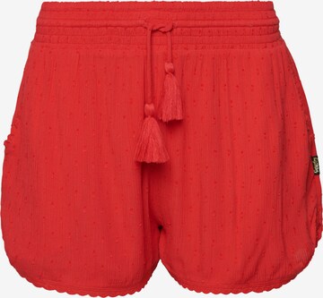 Superdry Loosefit Broek in Rood: voorkant