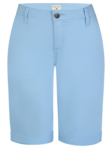 ze-ze Slim fit Pants 'Sanne 313' in Blue: front