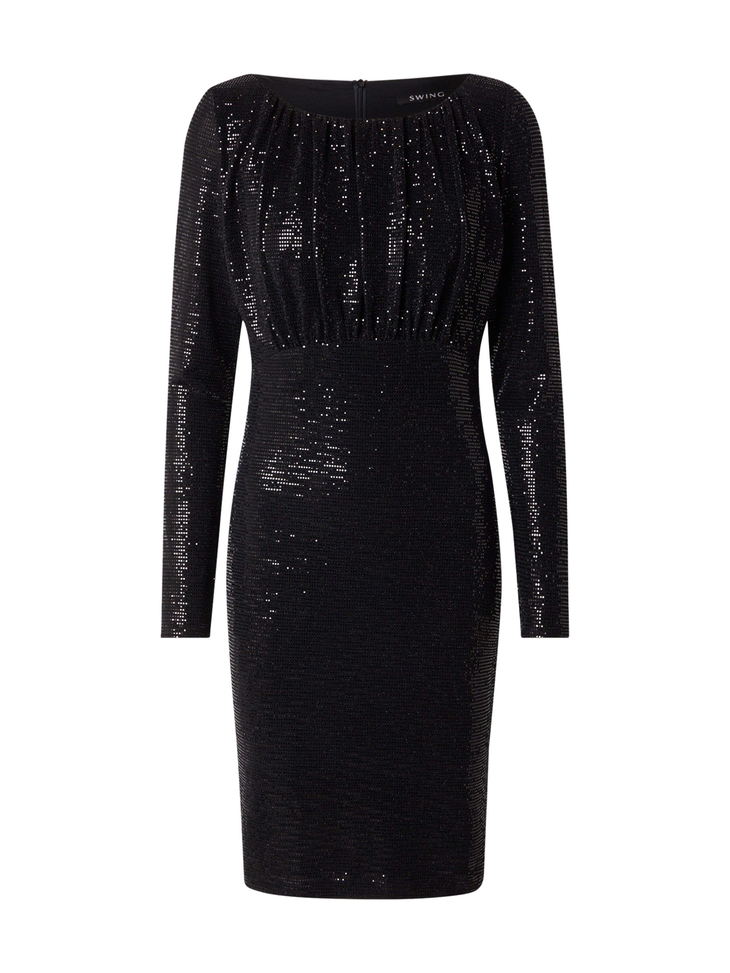 SWING Kleid in Schwarz: Vorderseite