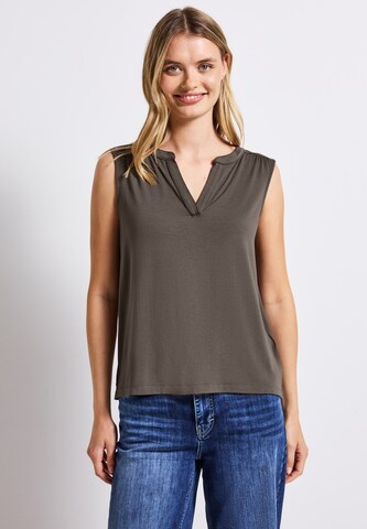 STREET ONE Top in Brown: front