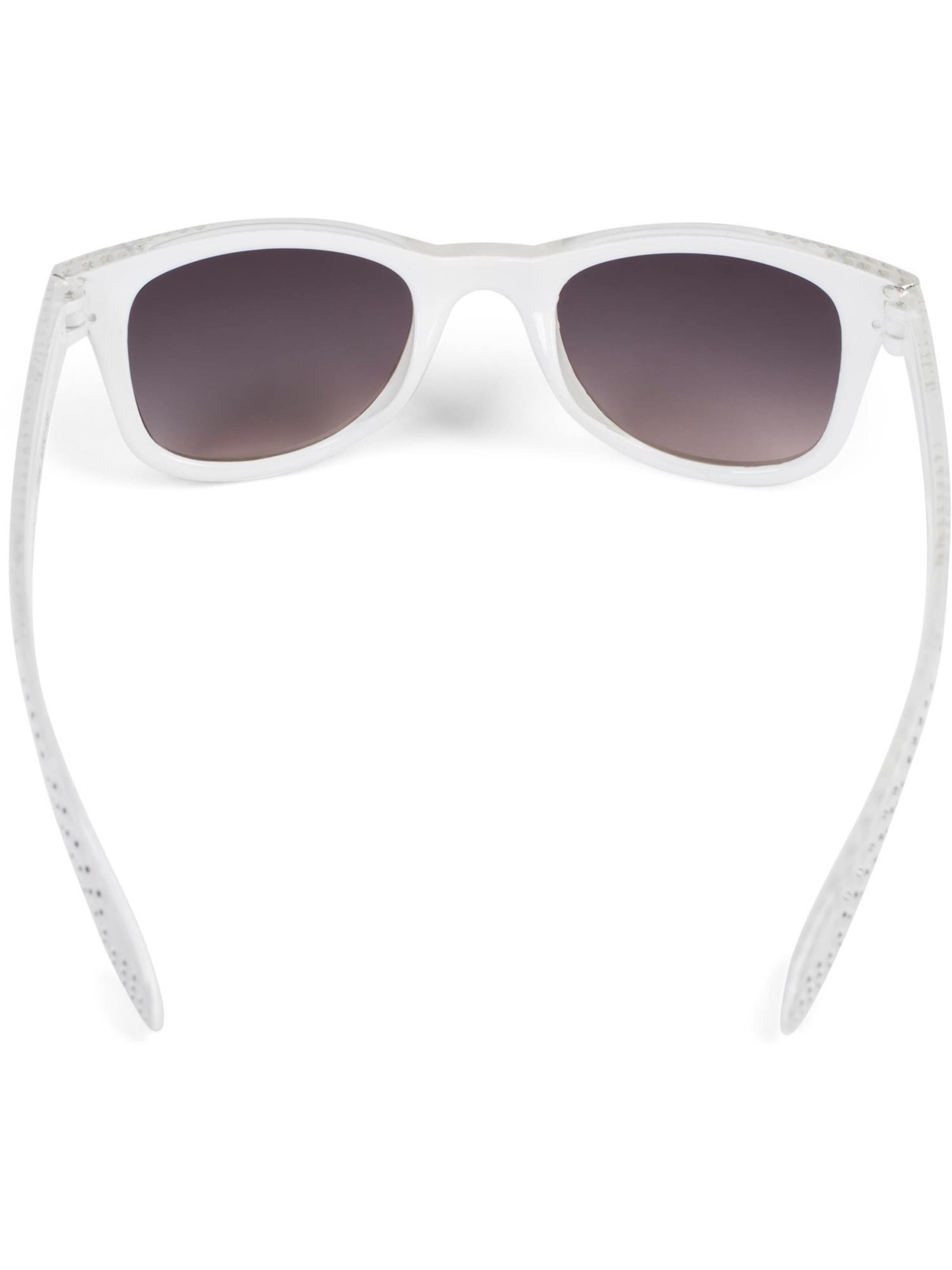 styleBREAKER Sunglasses 'Mädchen Nerd Sonnenbrille mit Strass' in White