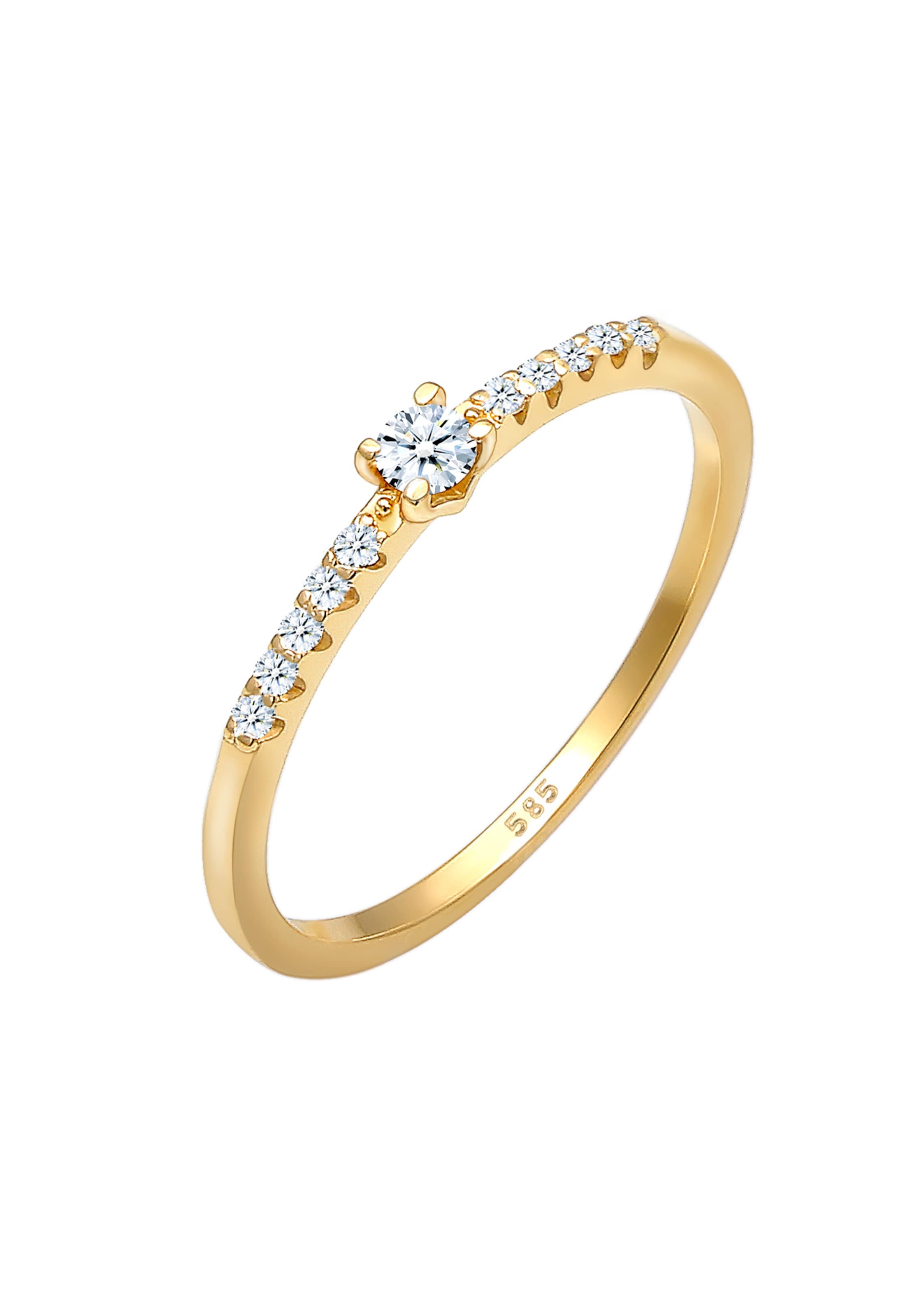 Elli DIAMONDS Ring in Gold: front