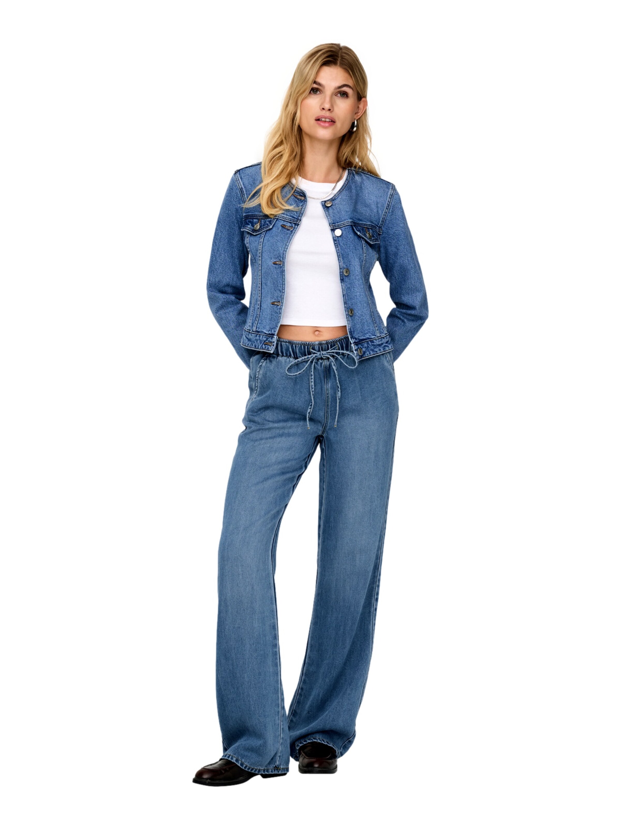 Wide Leg Jean 'ONLGreta' ONLY en bleu