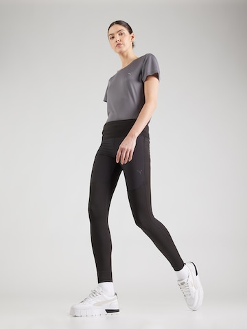 melns PUMA Šaurs Sporta bikses 'SEASONS'