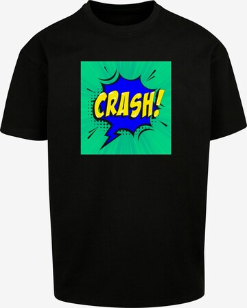 Maglietta 'Crash Comic' di Merchcode in nero: frontale