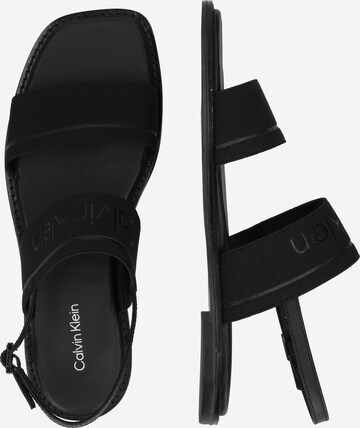 Calvin Klein Sandale in Schwarz