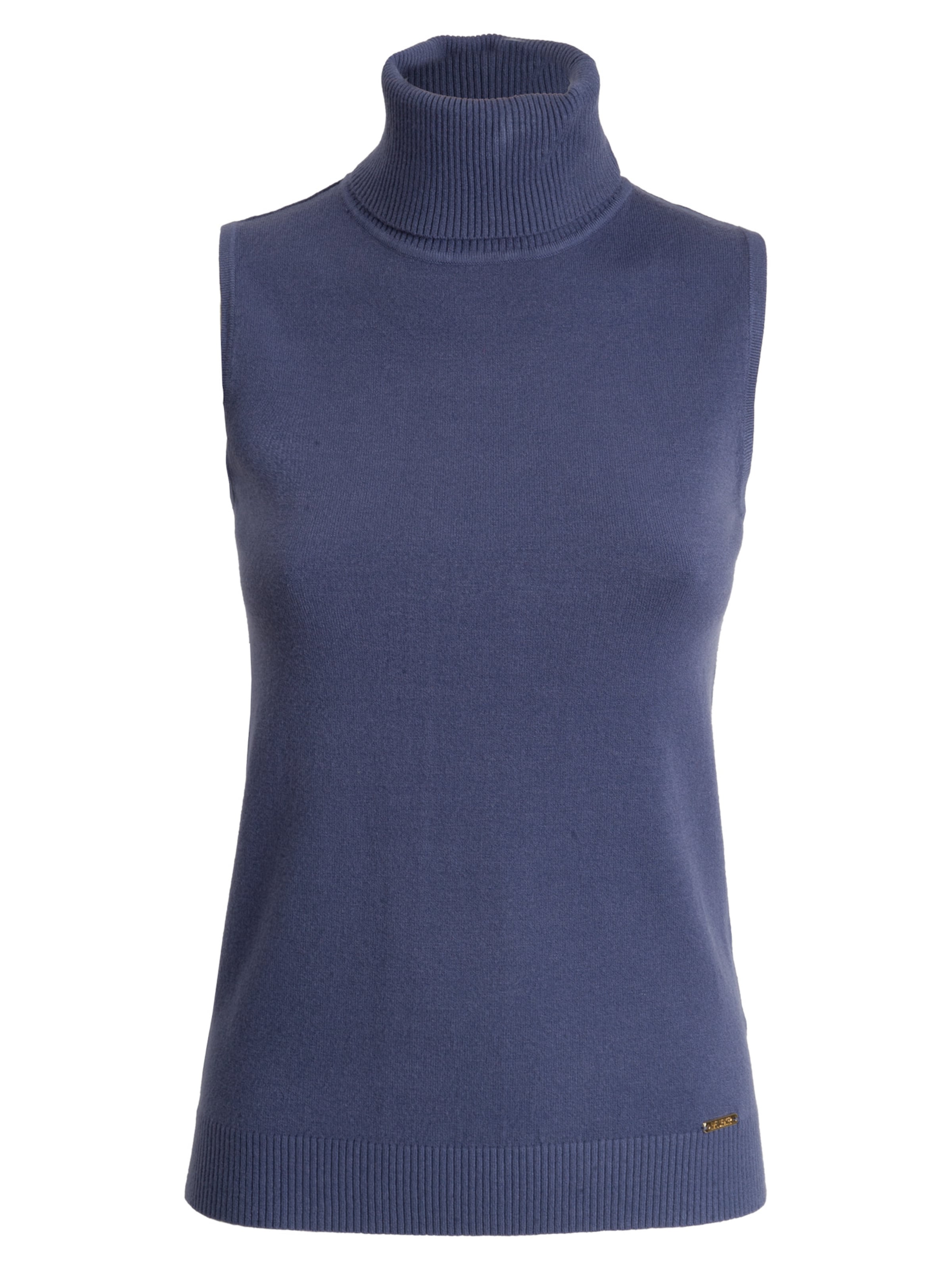 Influencer Knitted Top in Blue: front