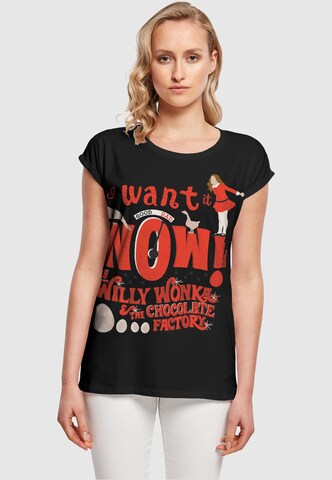 T-shirt 'Willy Wonka - Verruca Salt I Want It Now' ABSOLUTE CULT en noir : devant