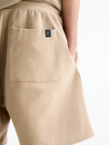 Pull&Bear Loosefit Broek in Beige