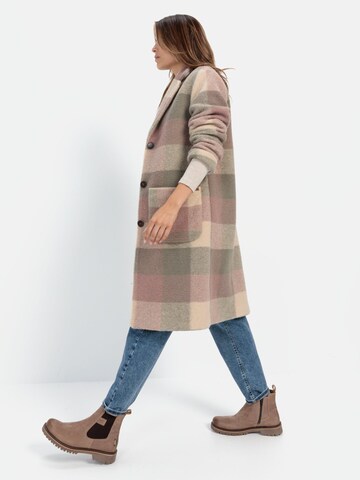 CAMEL ACTIVE Wollmantel mit Reverskragen in Beige