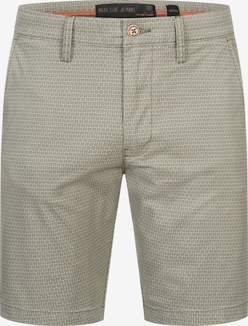 INDICODE JEANS Regular Chino Pants 'Lubin' in Grey: front