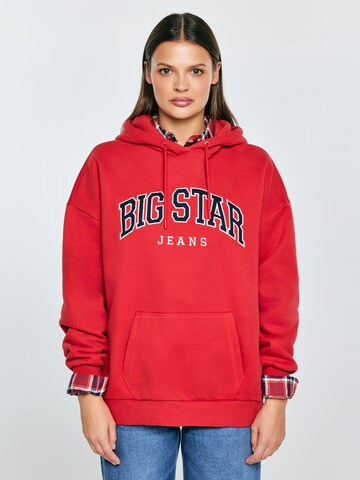BIG STAR Sweatshirt 'Rubialissa' in Red: front