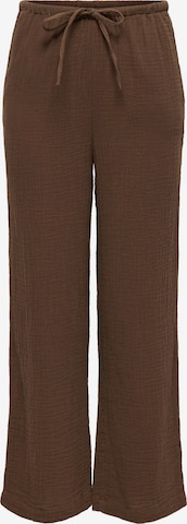 Regular Pantalon 'ONLThyra' ONLY en marron : devant