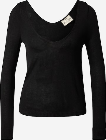 A LOT LESS - Pullover 'Mara' em preto: frente