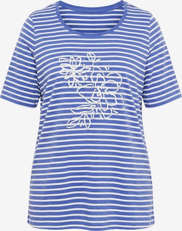 Ulla Popken T-Shirt in Blau: Vorderseite