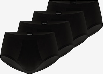 SCHIESSER Slip 'Original Classics Feinripp' in Zwart: voorkant