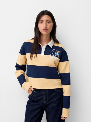 Bershka Sweatshirt in Gelb: Vorderseite