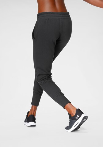 UNDER ARMOUR Tapered Sportbroek 'Rival' in Zwart